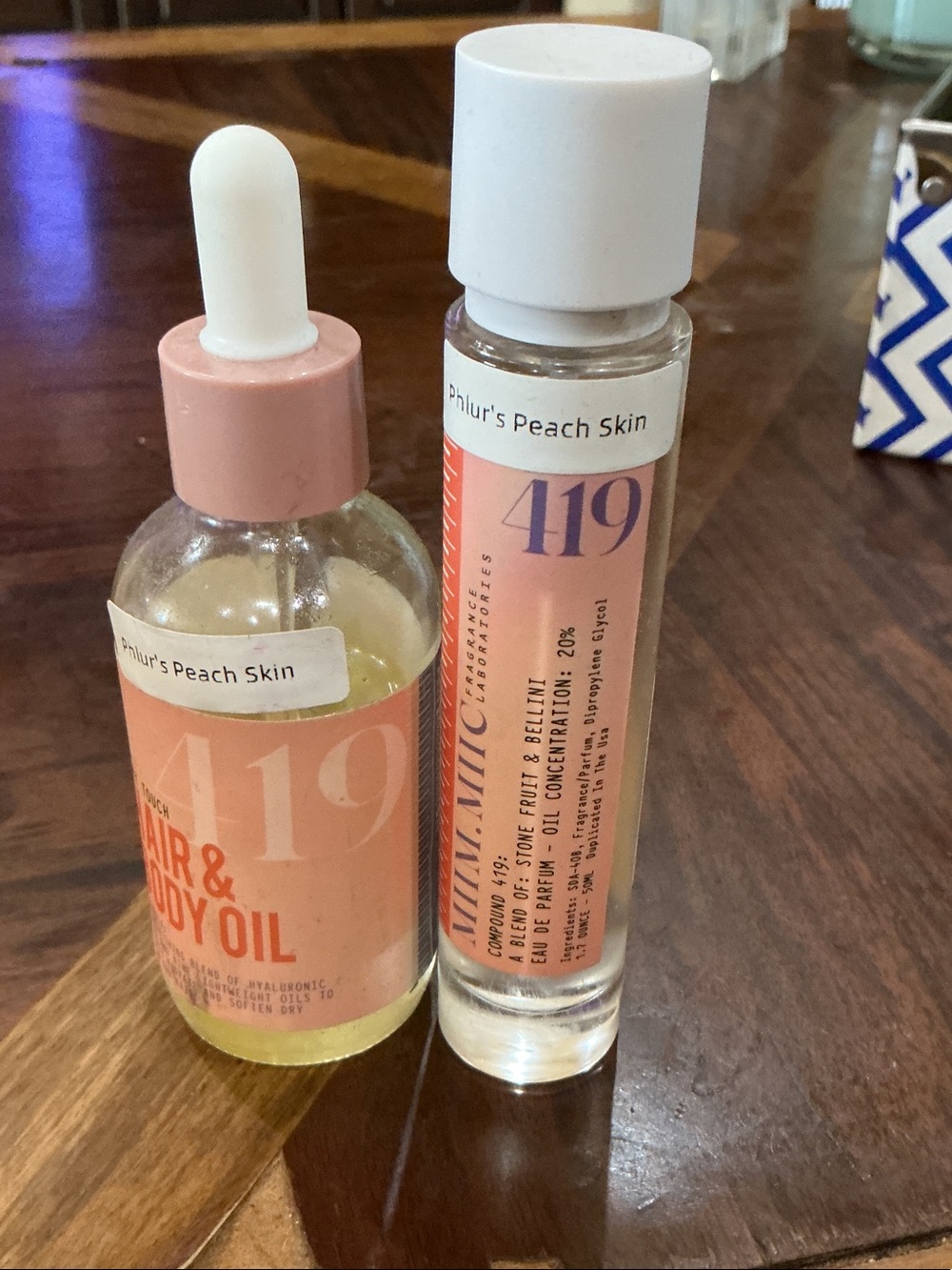FREE SHIP - MIIM.Miic 419 perfume 50 ml & Body Oil 4 oz— Peach Skin